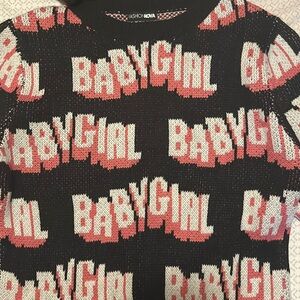 Baby girl sweater,fashion nova,size M